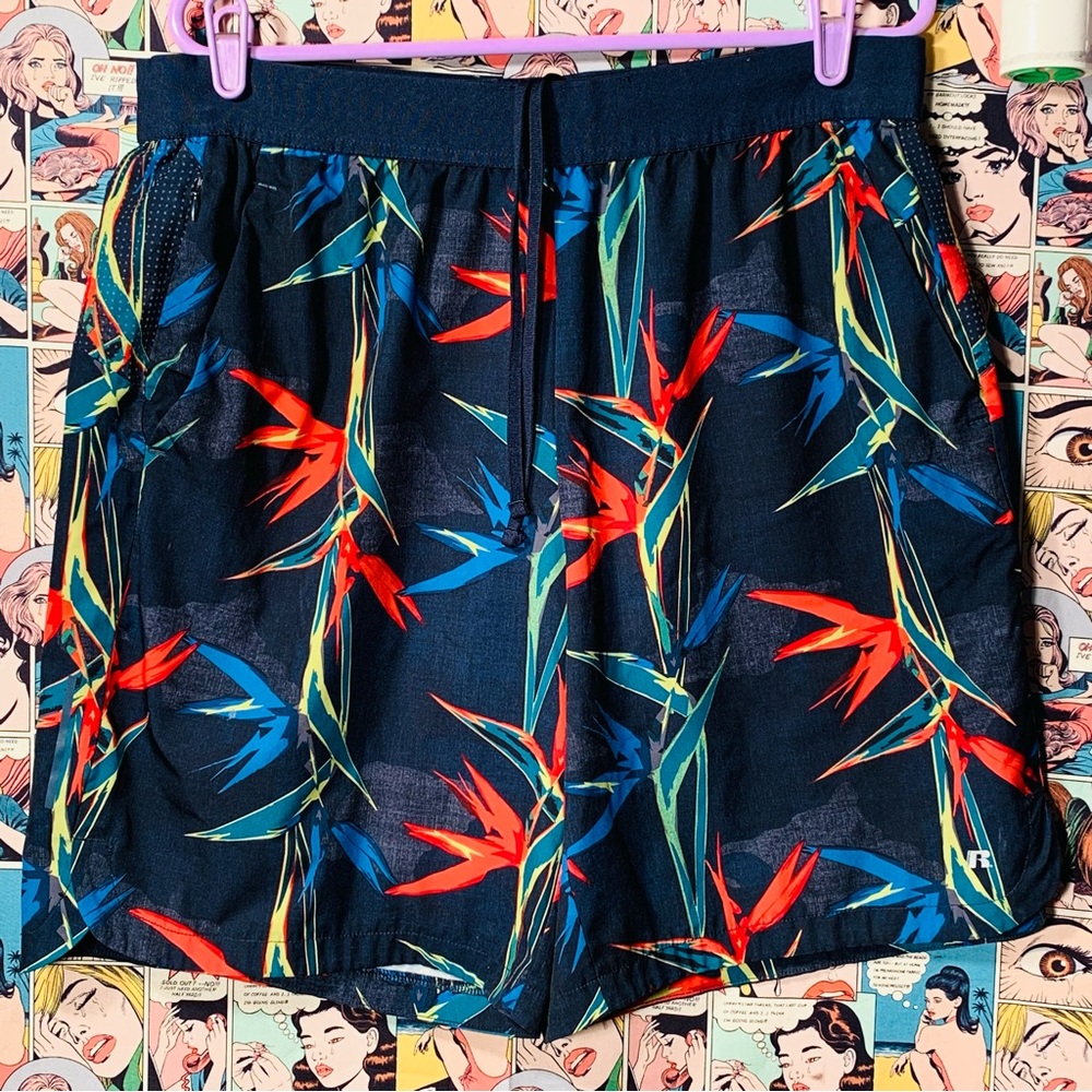 Russell Dri-Power 360 Bird of Paradise Trunks Mens L-G (36-38)